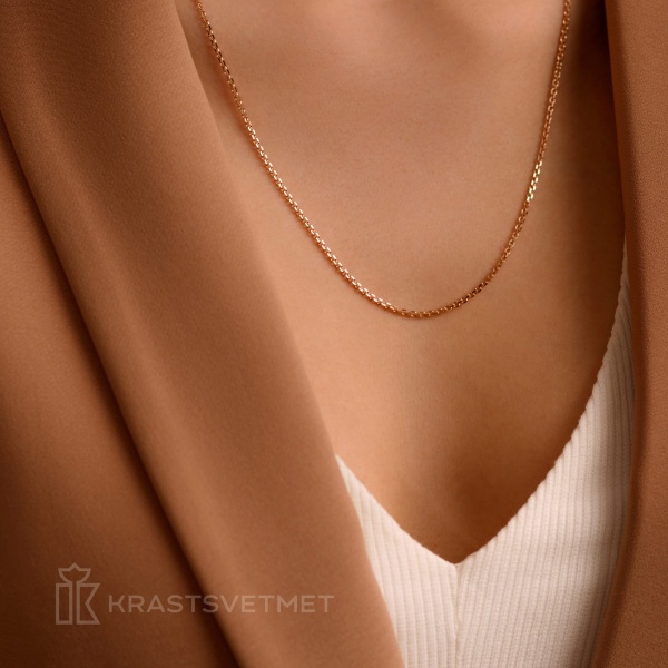 Цепь из красного золота 585, плетение «Якорь»